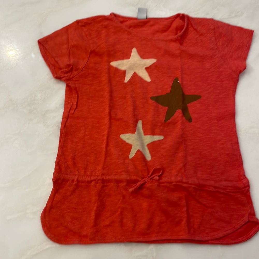 Zara Girls’ Red S/S T-shirt-Size 11/12